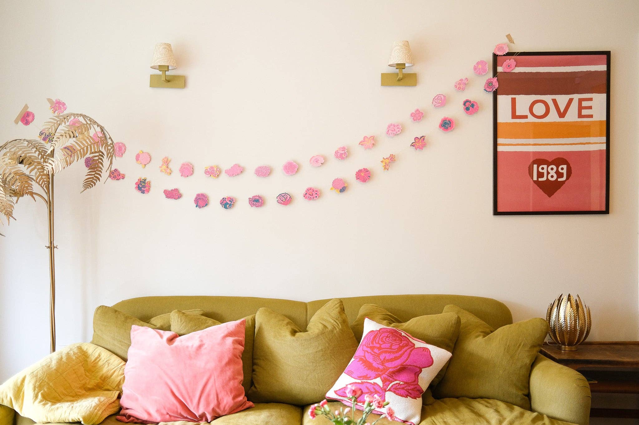 UK/EU: Summer Garden Sewn Garland