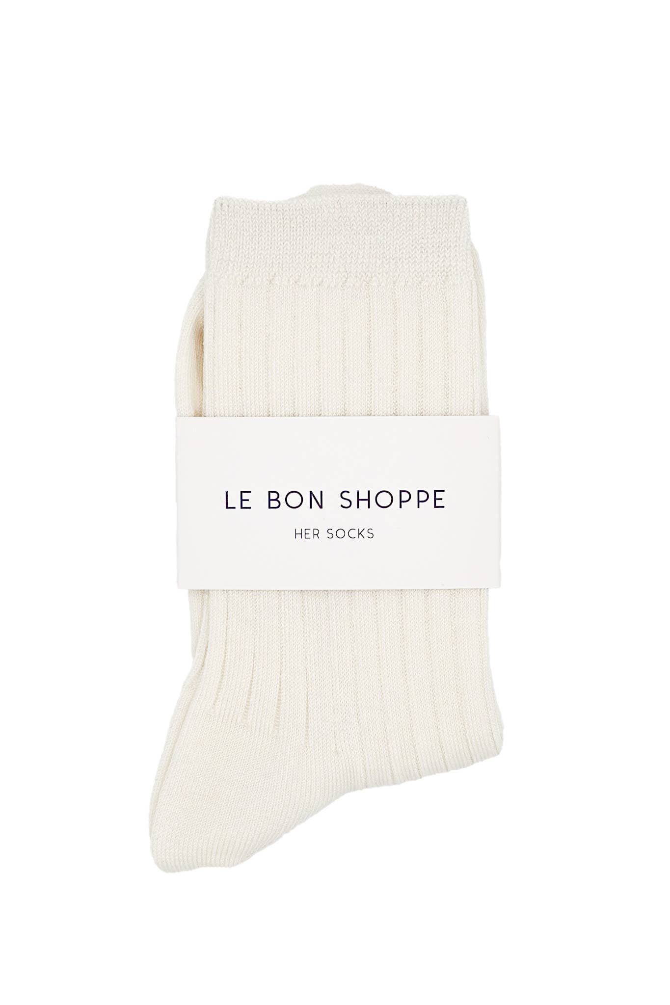 Her Socks - Mercerized Combed Cotton Rib: Peacock