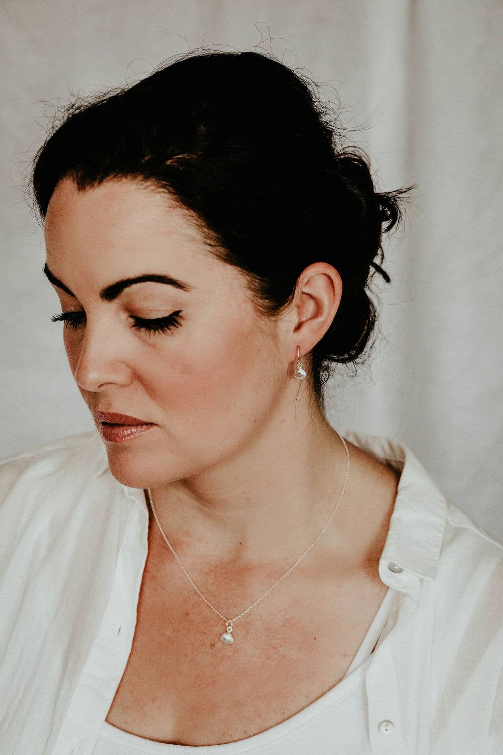 Sterling Silver Shell Earring