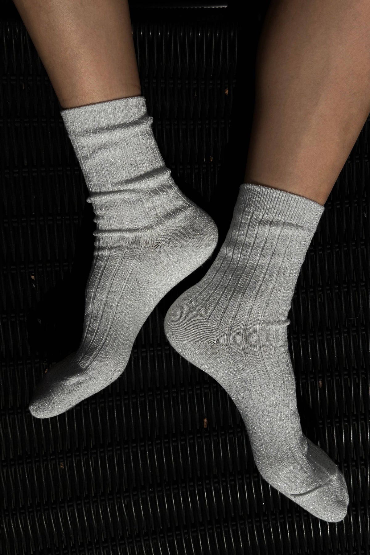 Her Socks - MODAL Lurex : Mustard Glitter