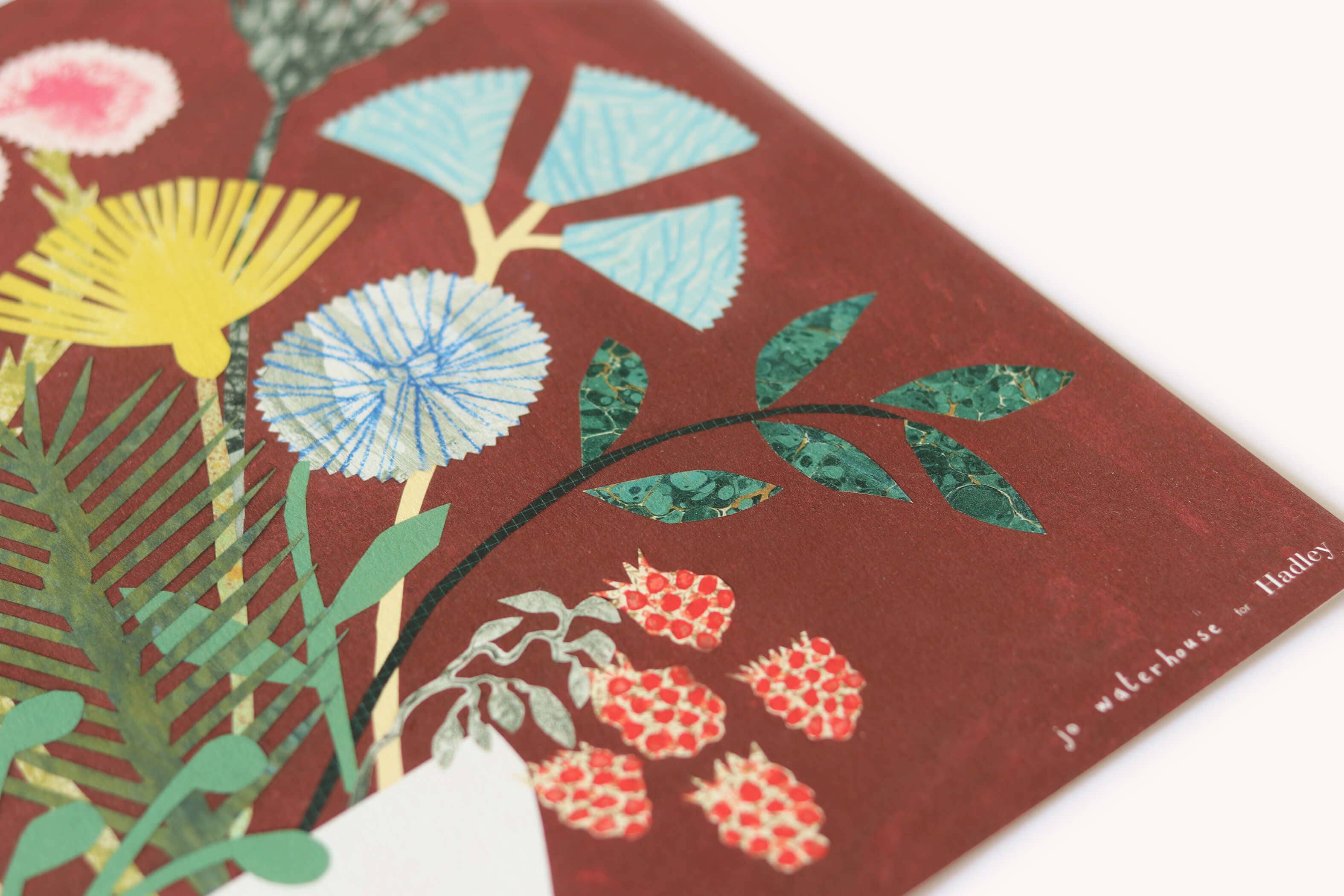 Burgundy Bouquet Print (A3)