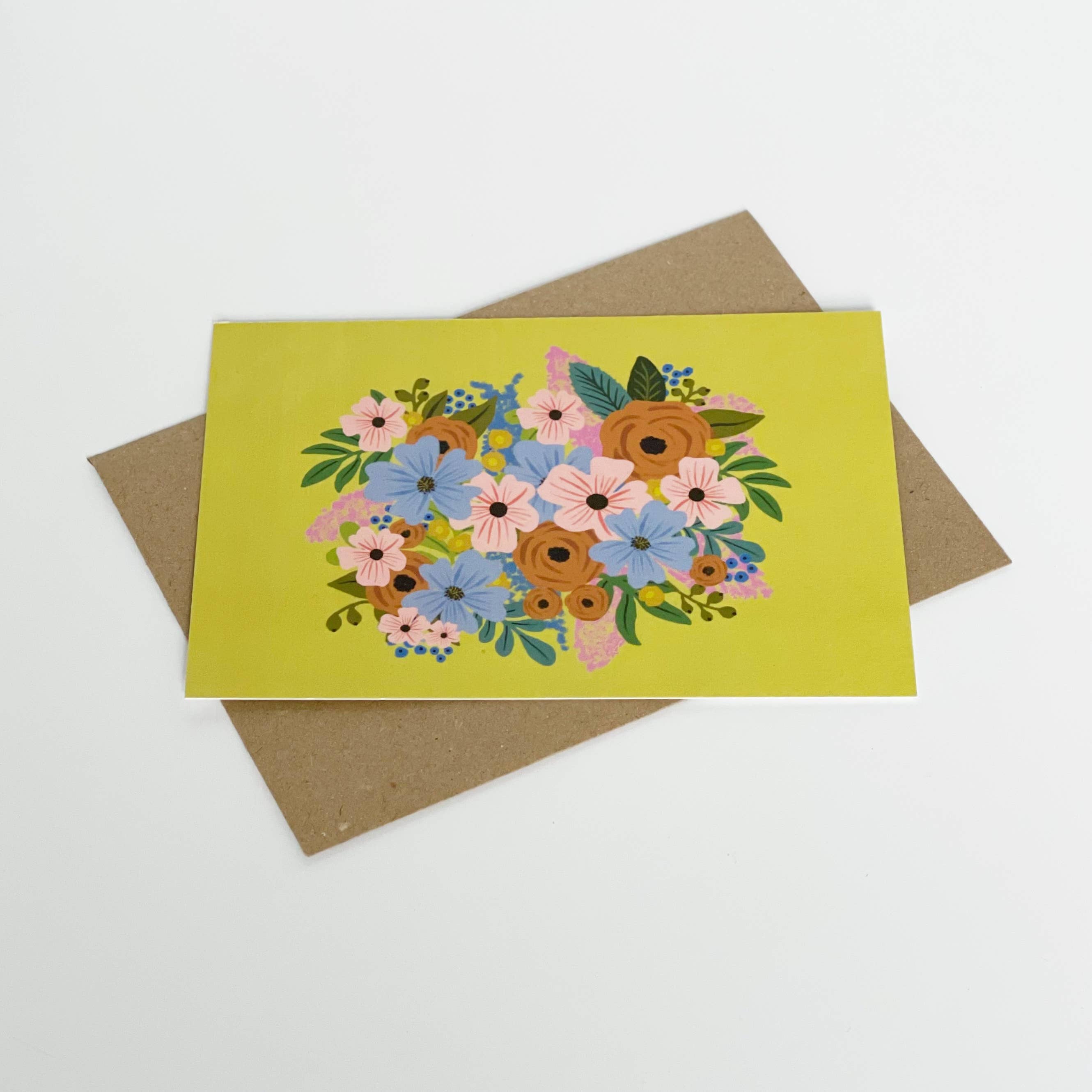 Yellow Flower Blank Greeting Card