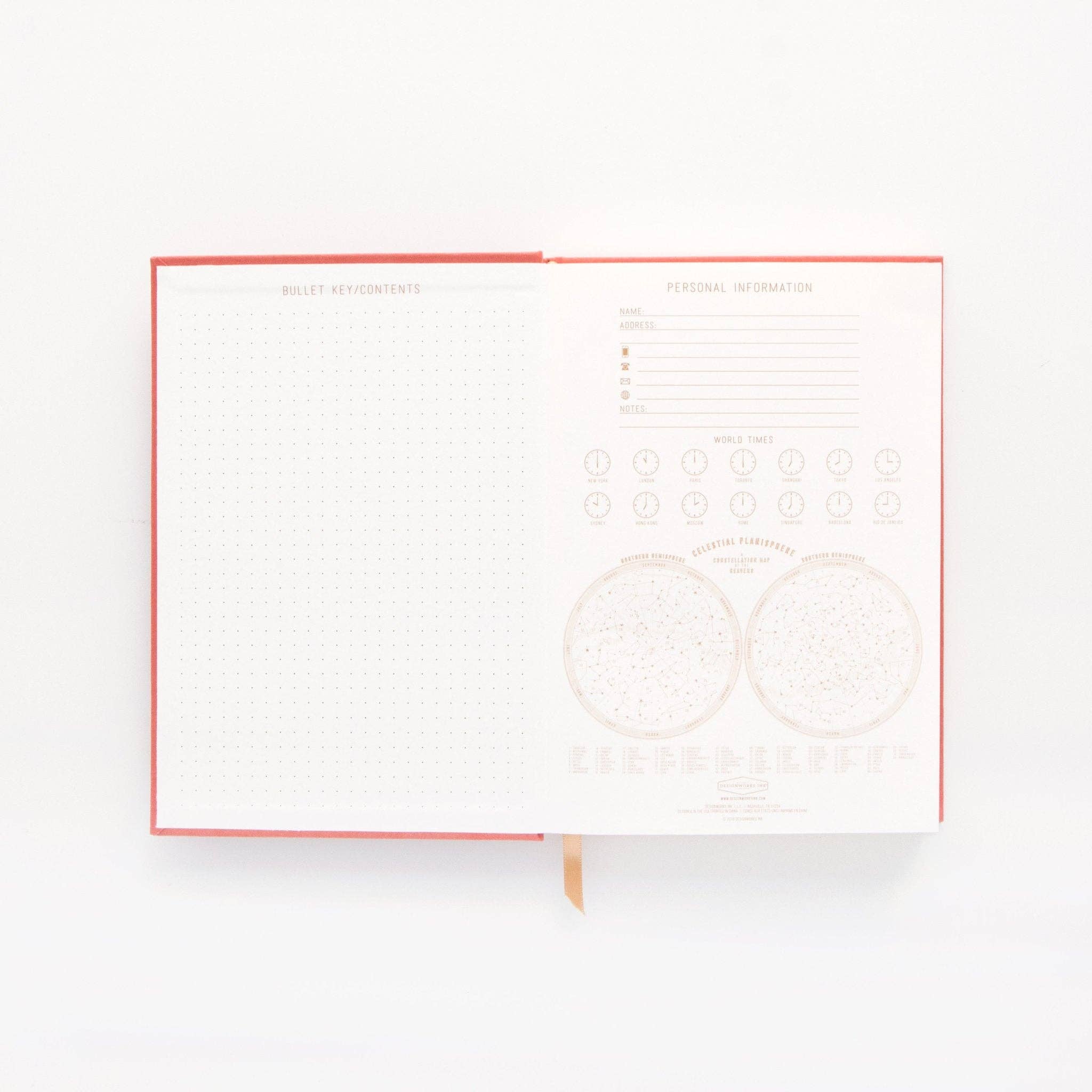 Designworks Ink Suedette Journal - Terracotta - Radiant Rays