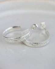 Sterling Silver Everyday Lace Hoops