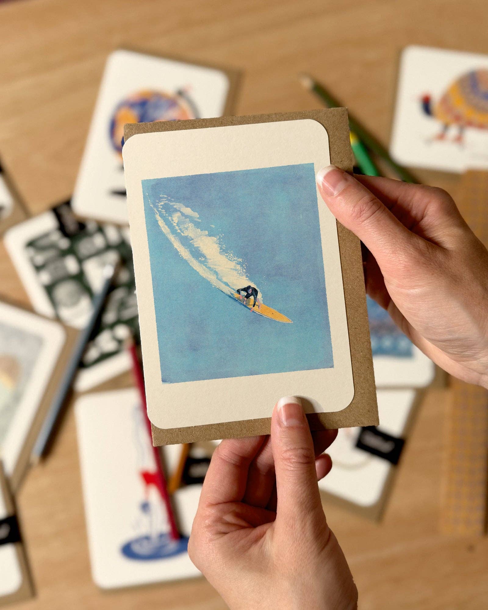 Swatch Surfer Greetings Card