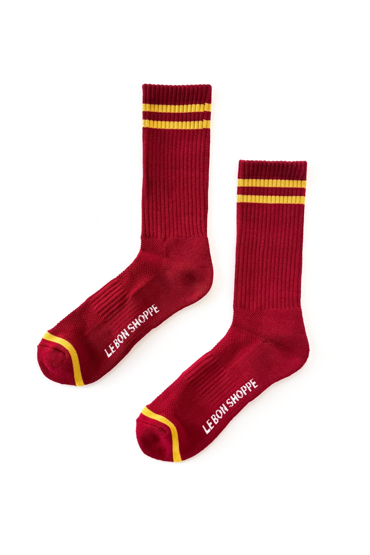EXTENDED Boyfriend Socks : Maroon