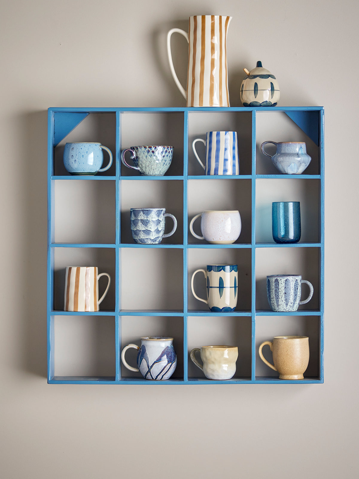 Begonia Mug - Blue Stripe
