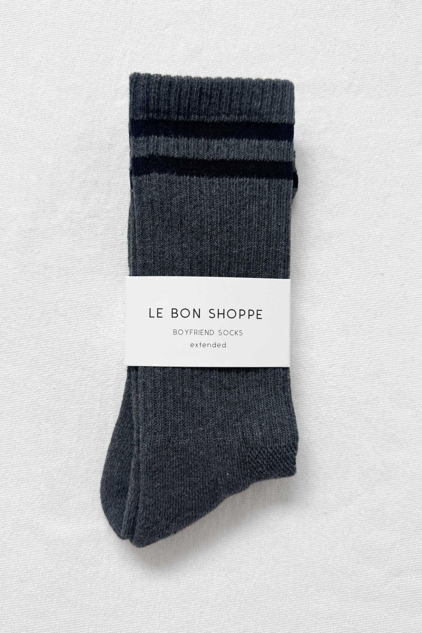 Extended Boyfriend Socks: Wood
