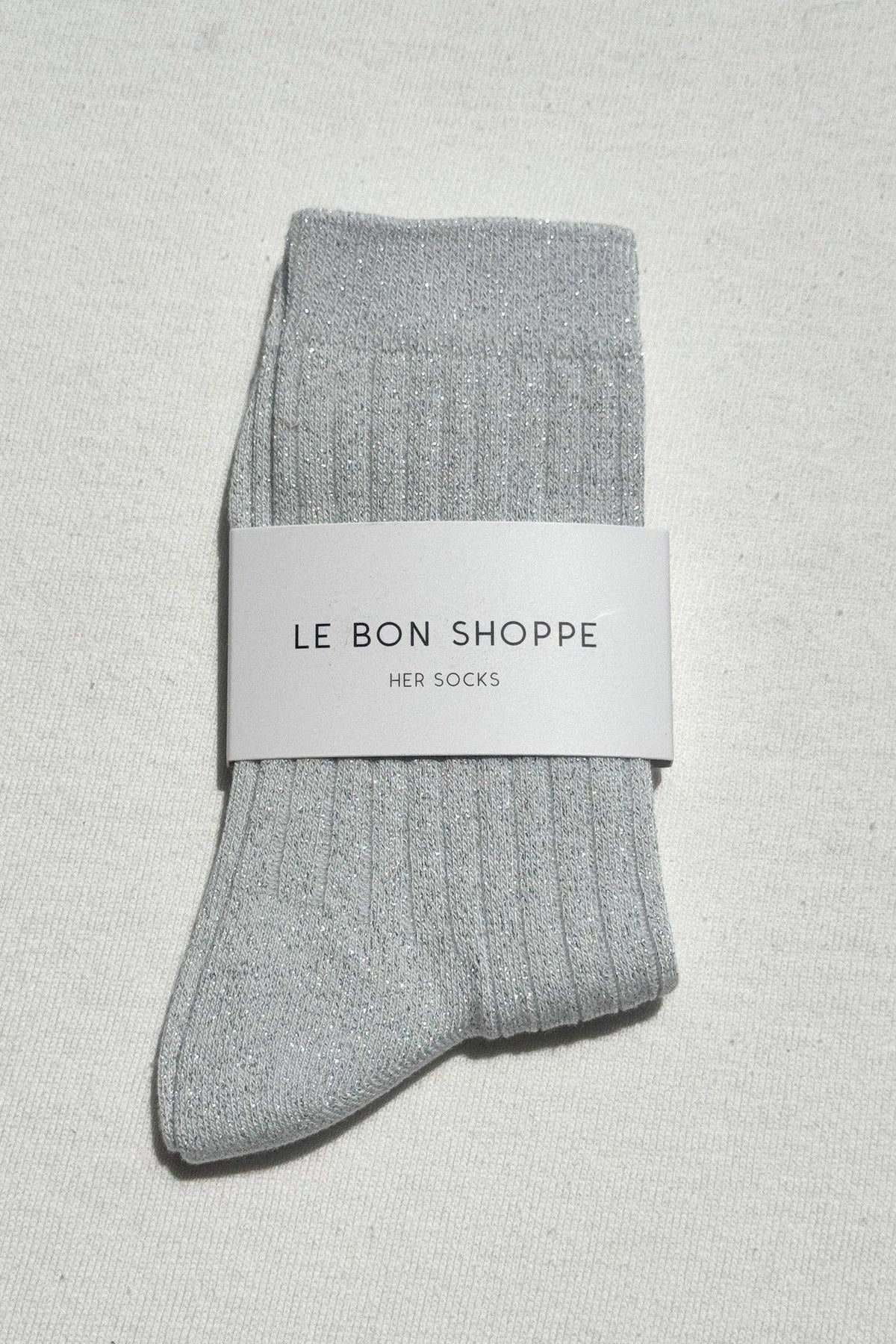 Her Socks - MODAL Lurex : Copper Black