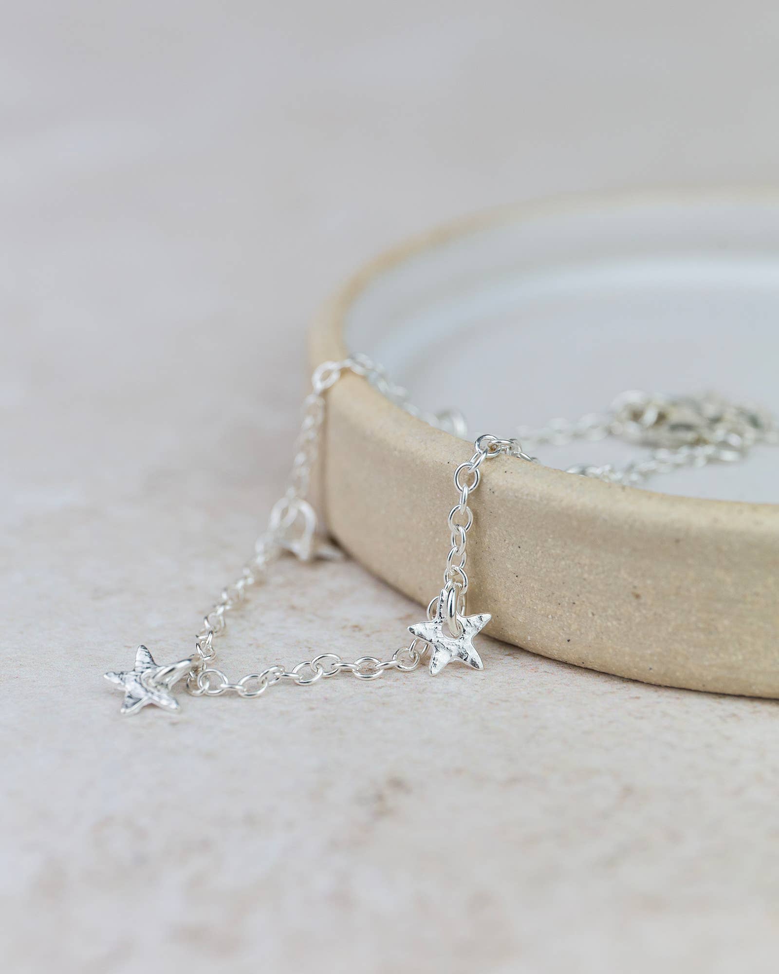 Sterling Silver Star Charm Bracelet