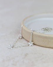 Sterling Silver Star Charm Bracelet