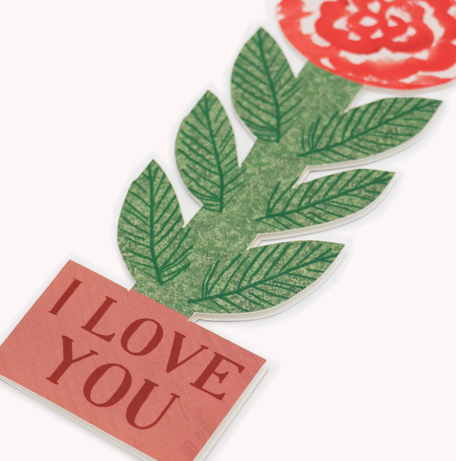 Tall Rose, I love You Card