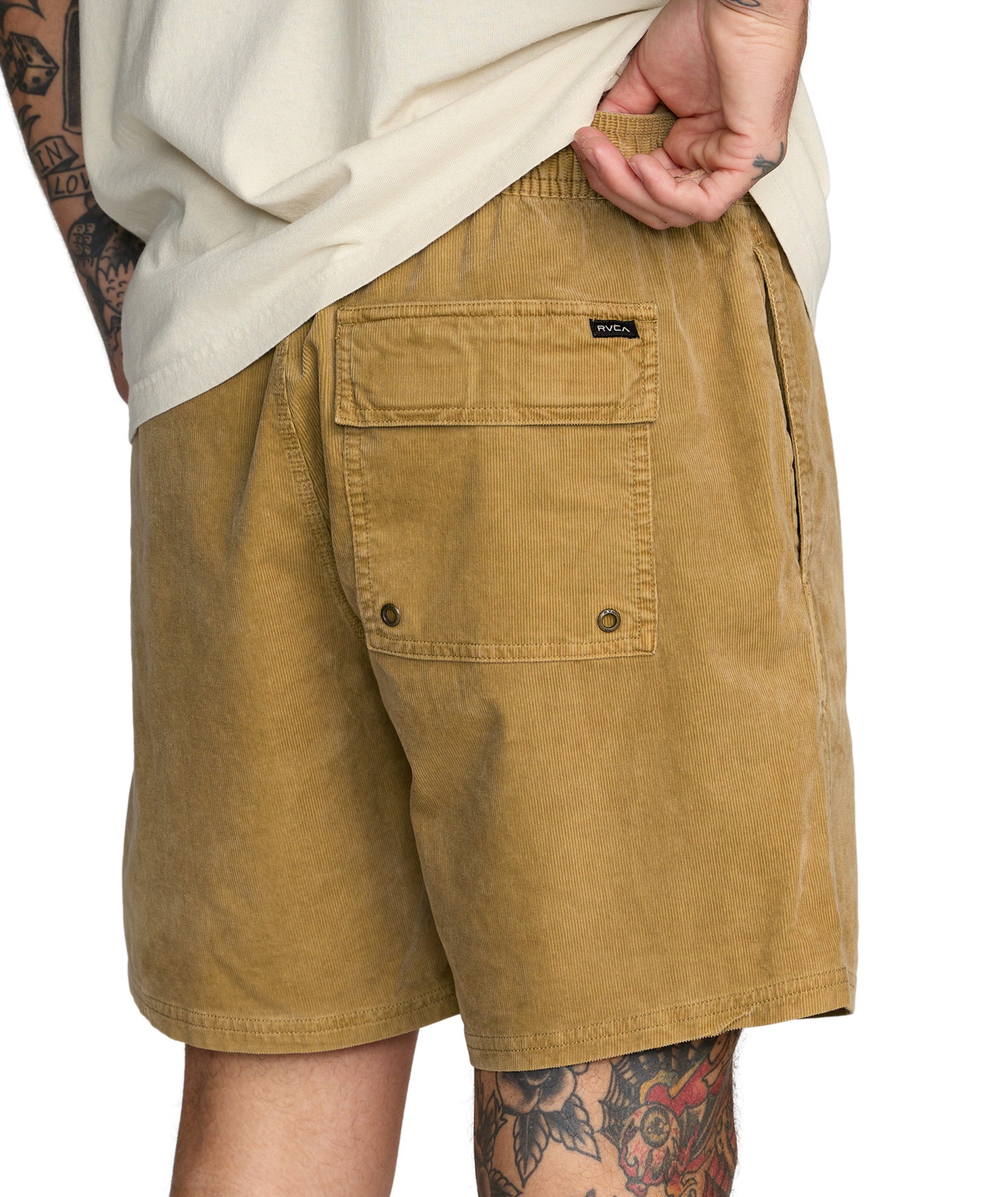 ESCAPE ELASTIC CORD SHORT II - OCHRE