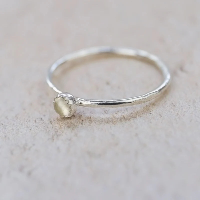 Sterling Silver Gemstone Ring - Crystal Quartz