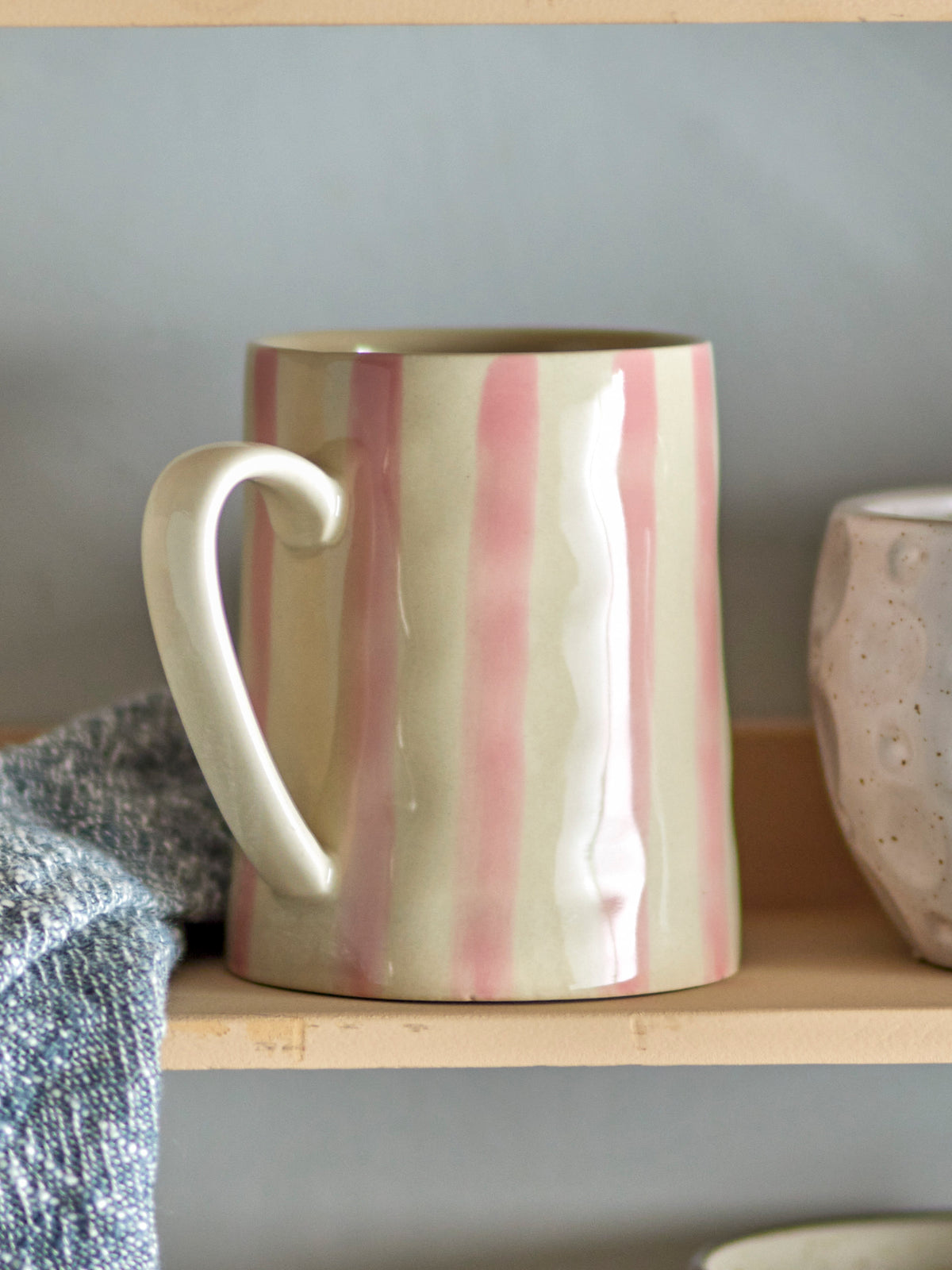 Begonia Mug - Rose Stripe