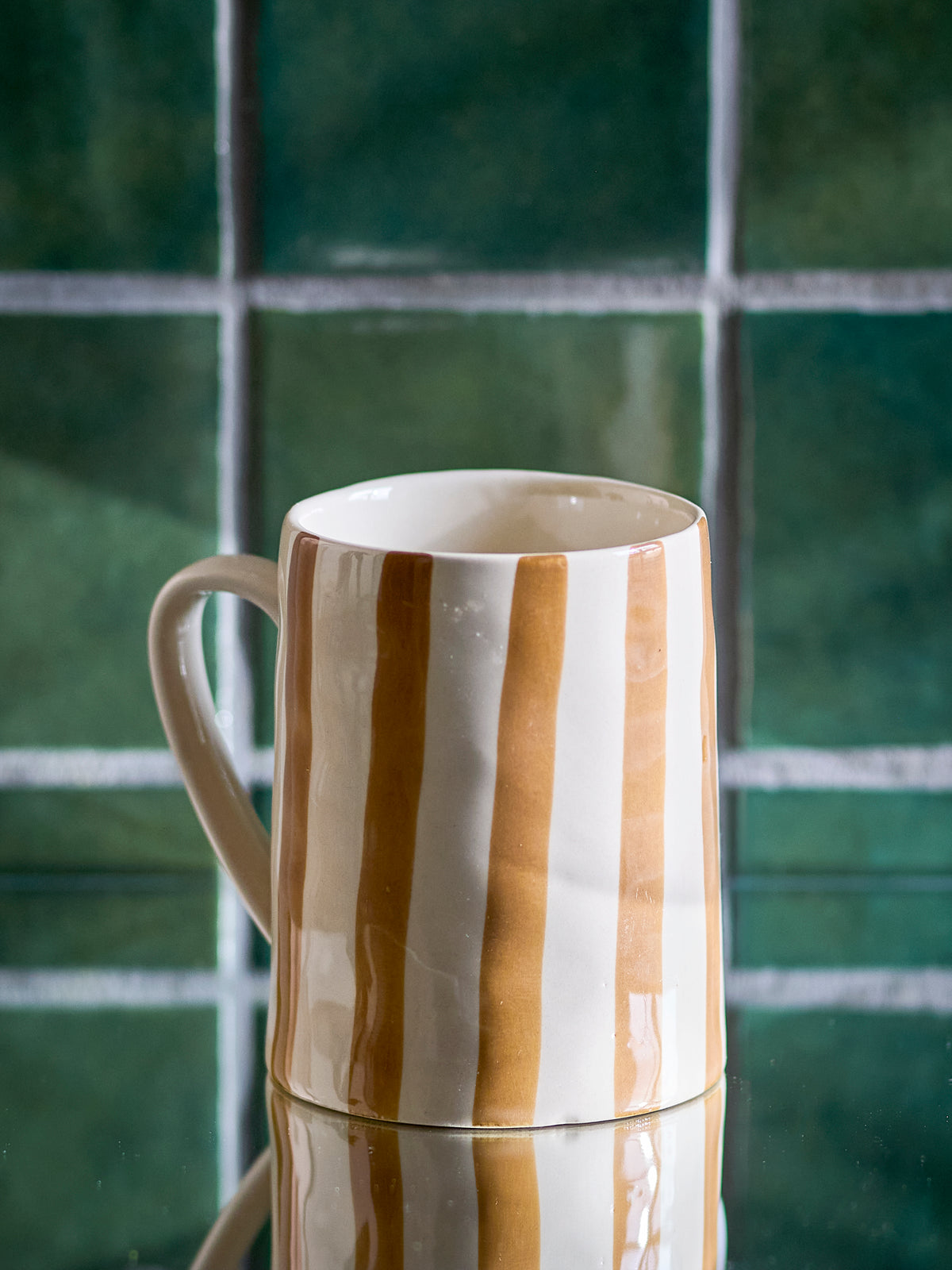 Begonia Mug - Brown Stripe