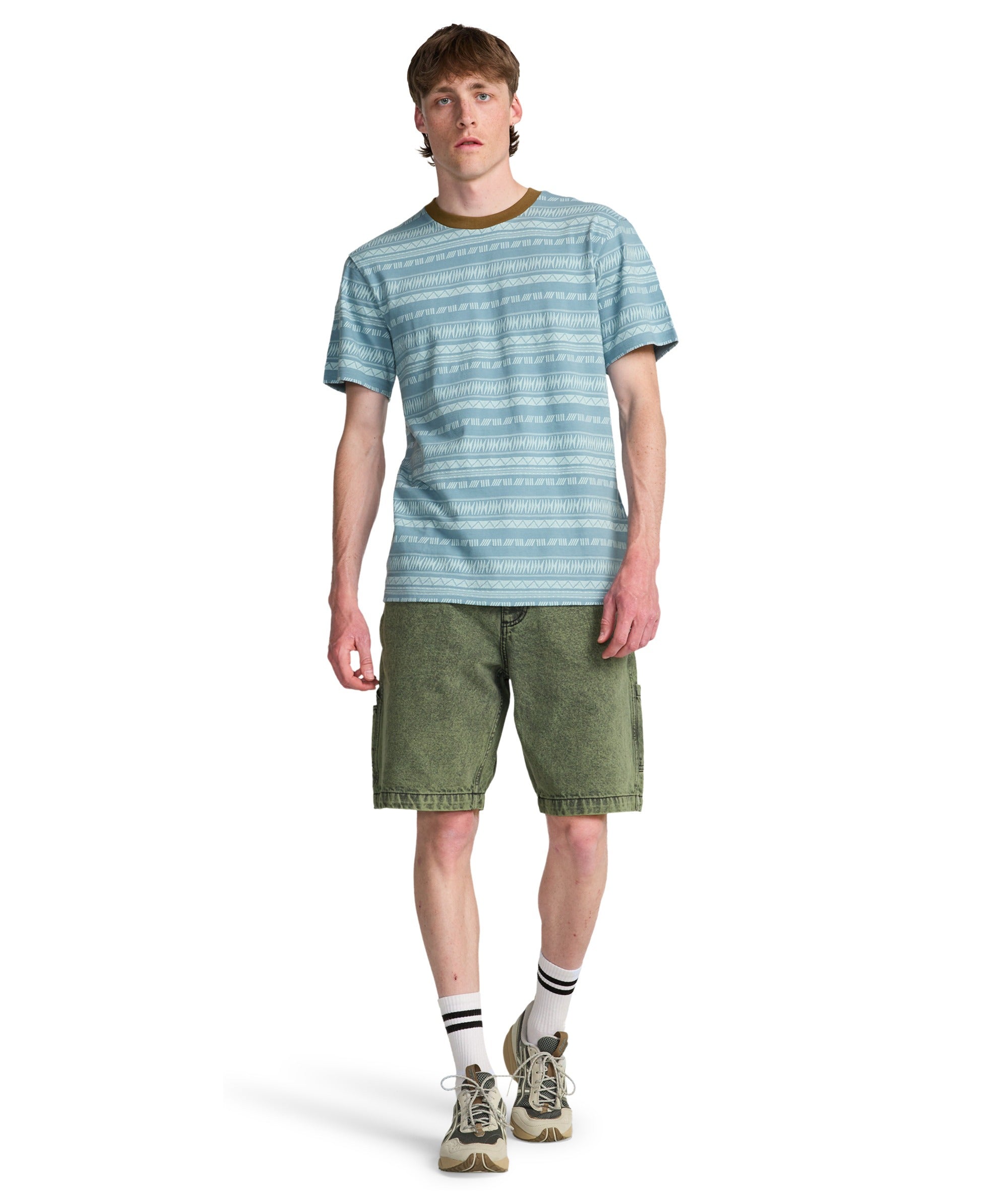 BAD DOG WORKWEAR DENIM SHORT - MOSS GREEN