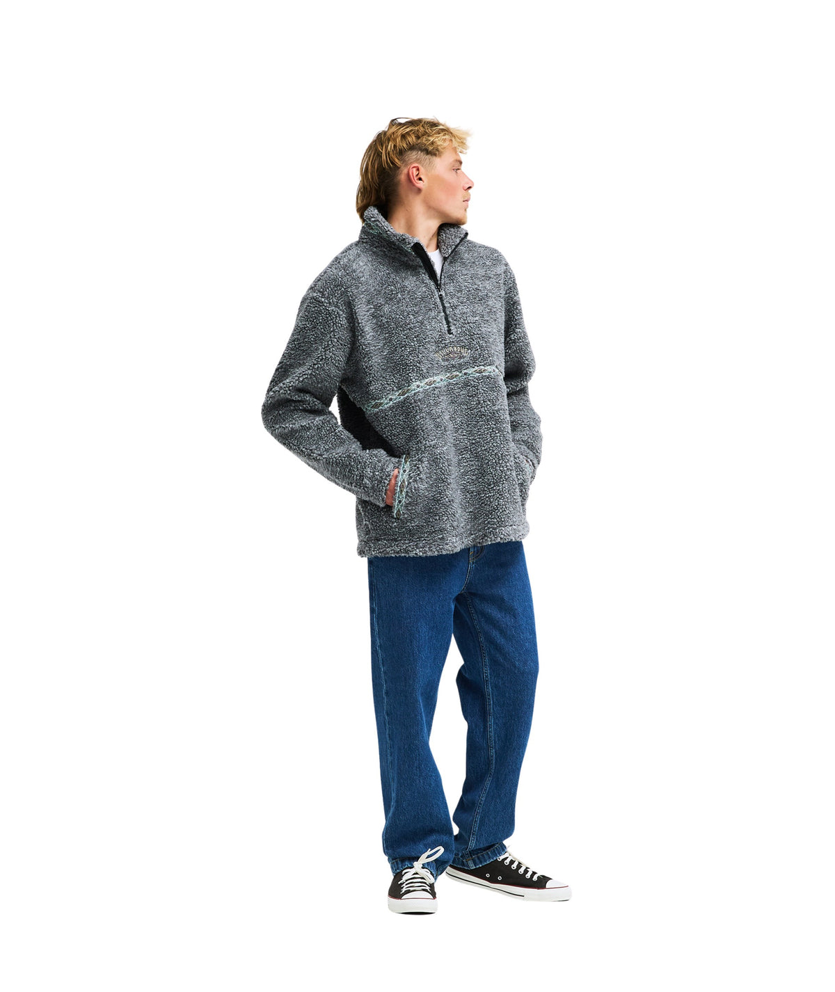 TOMBSTONE HALF ZIP - RAVEN