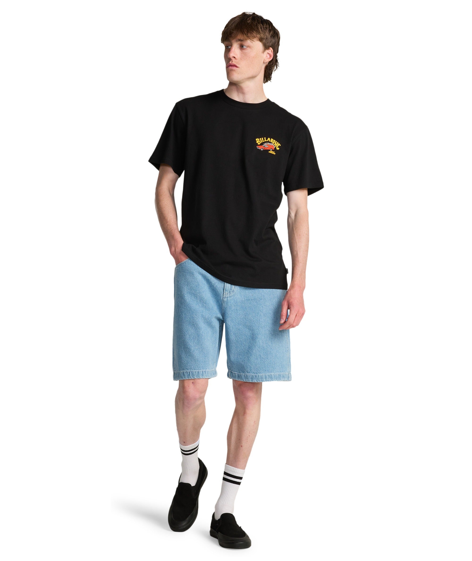 BIG DENIM SHORT - BLEACH WASH