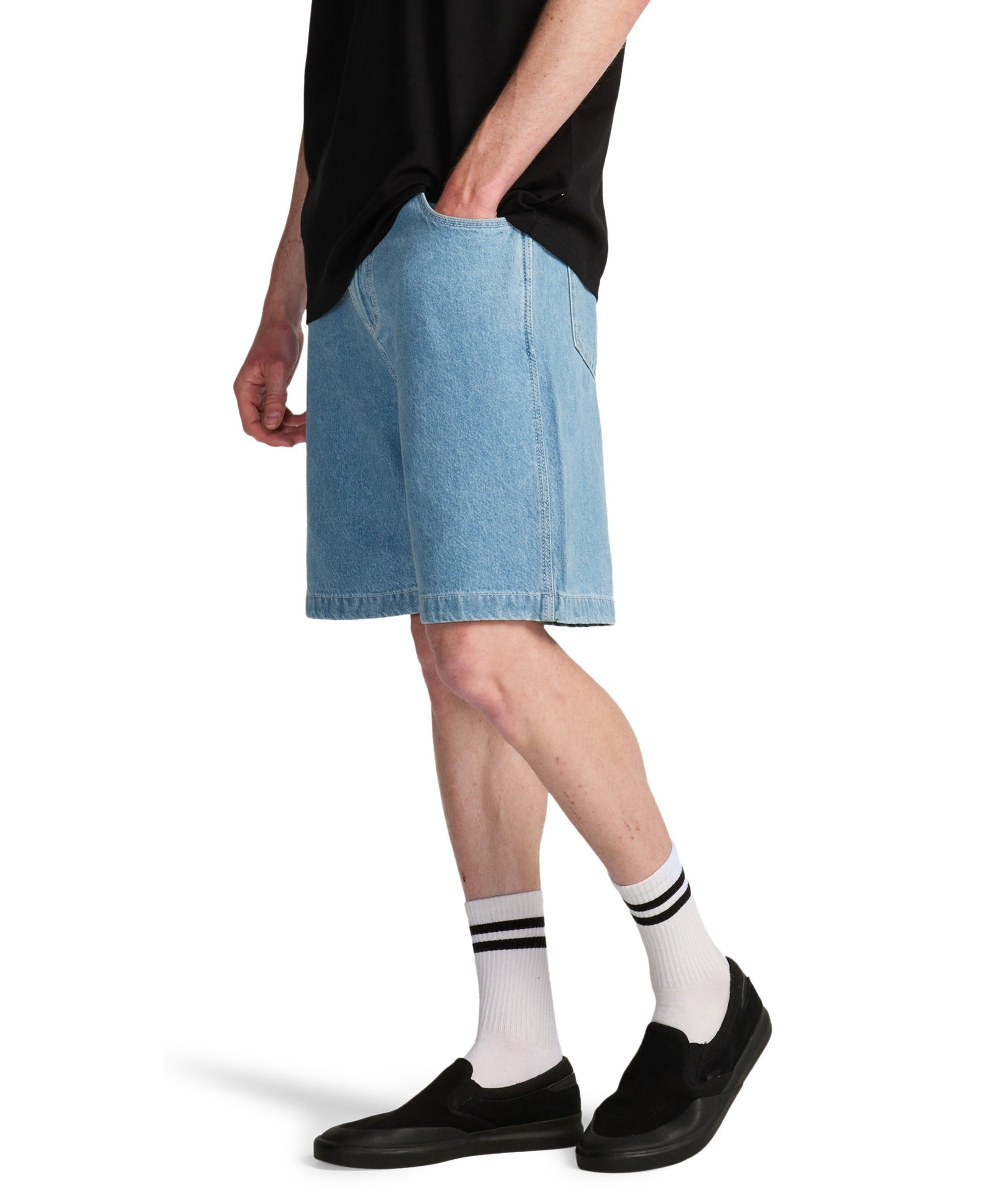 BIG DENIM SHORT - BLEACH WASH