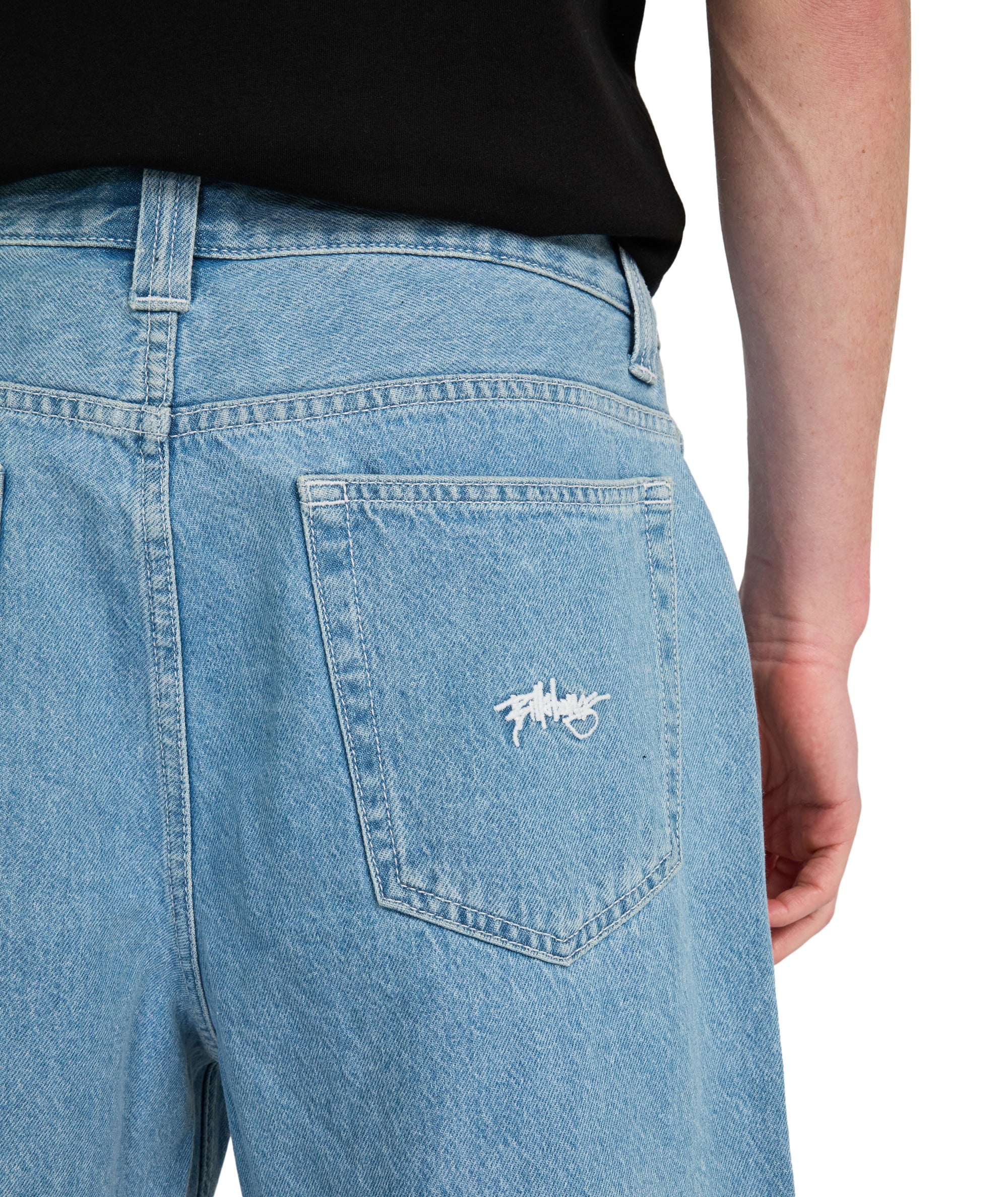 BIG DENIM SHORT - BLEACH WASH