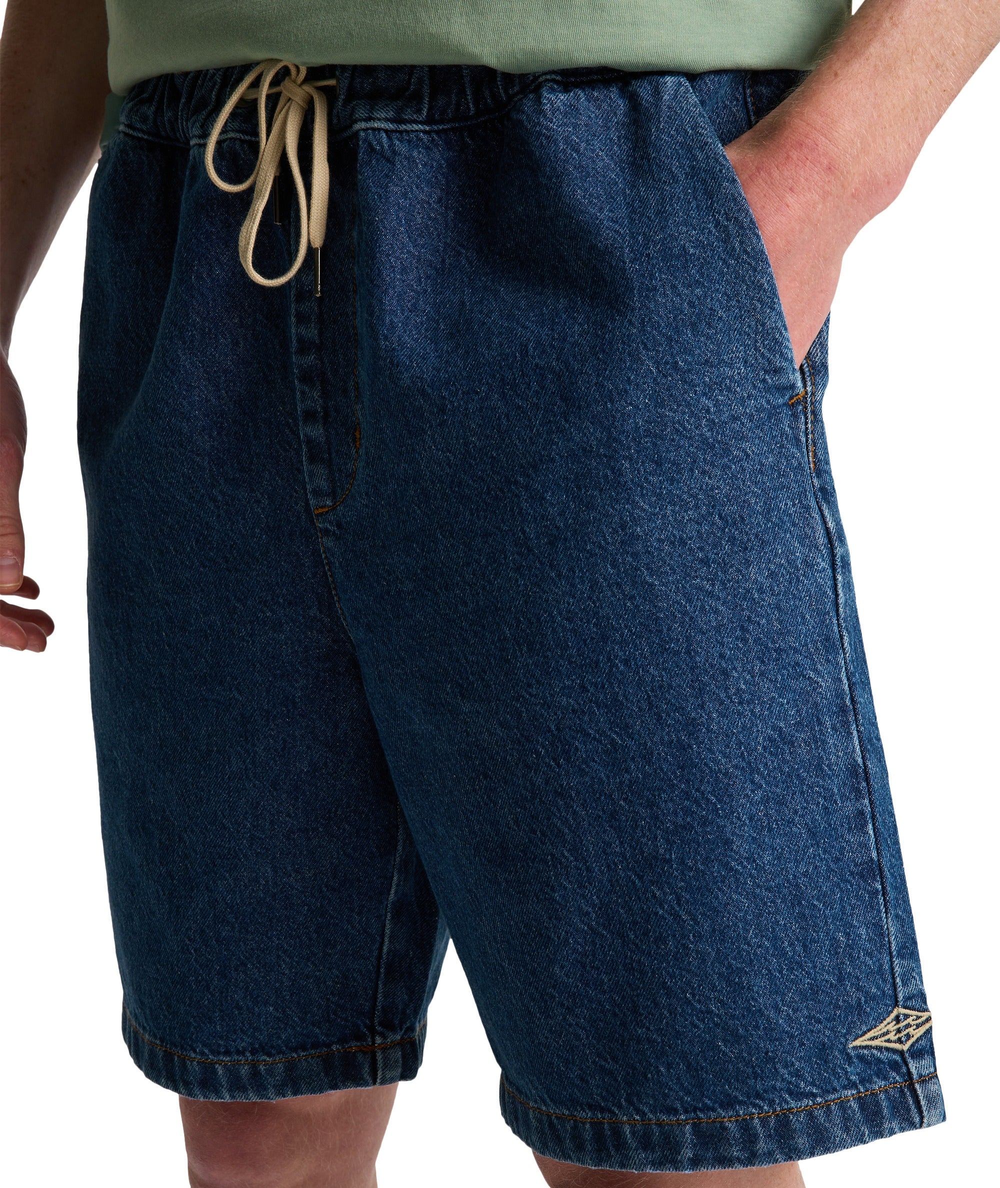 LARRY DENIM SHORT - OCEAN