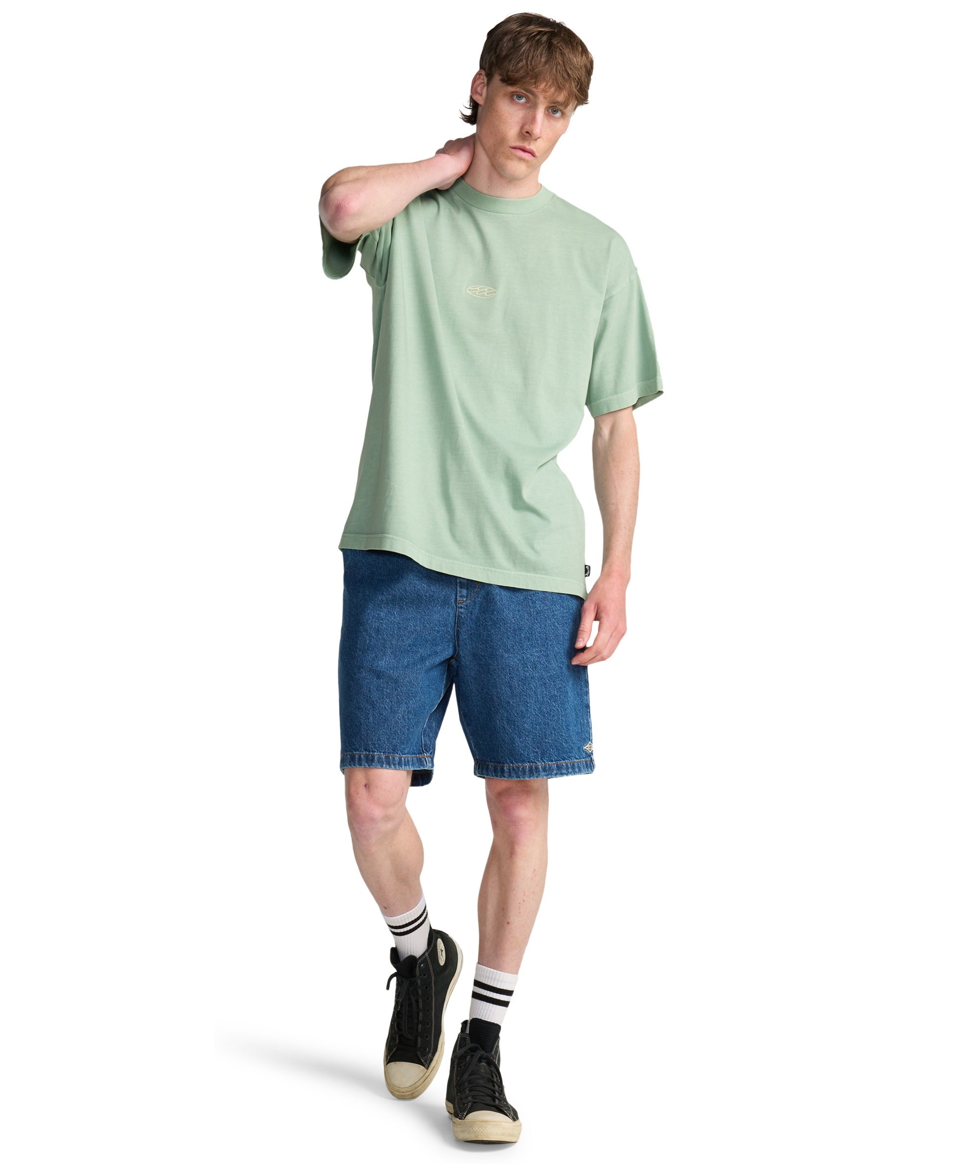 LARRY DENIM SHORT - OCEAN