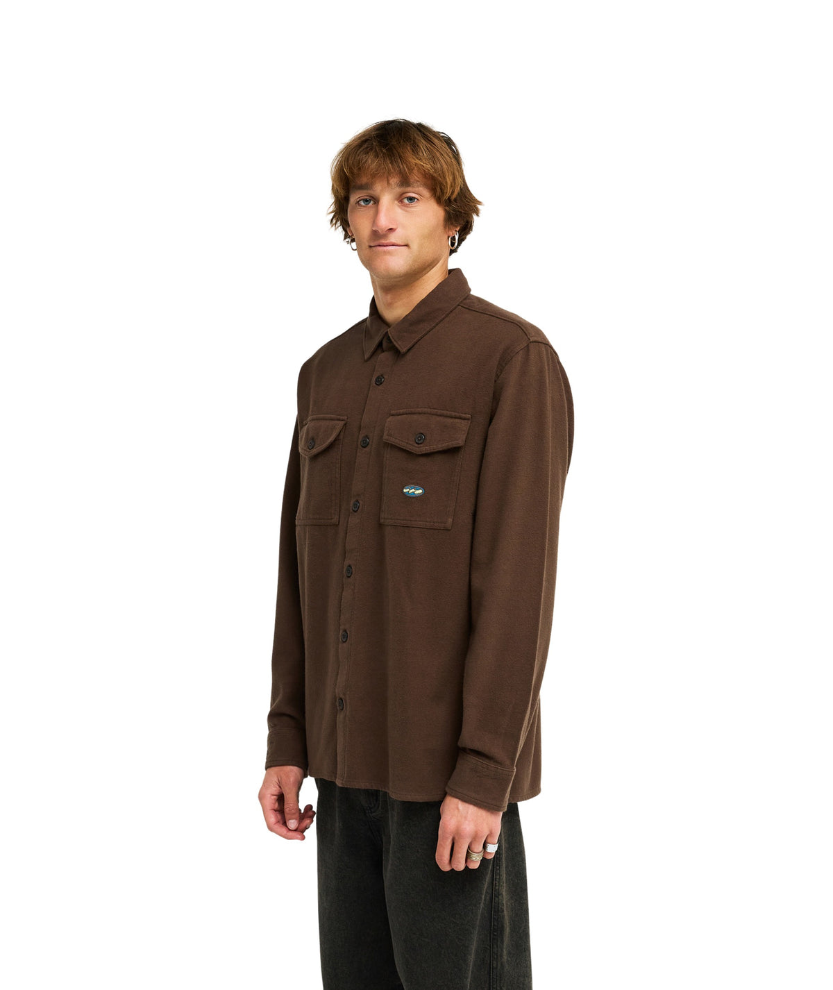 DEL MAR FLANNEL - DARK CEDAR