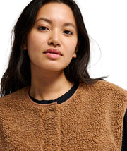 CROPPED VEST - RAWHIDE