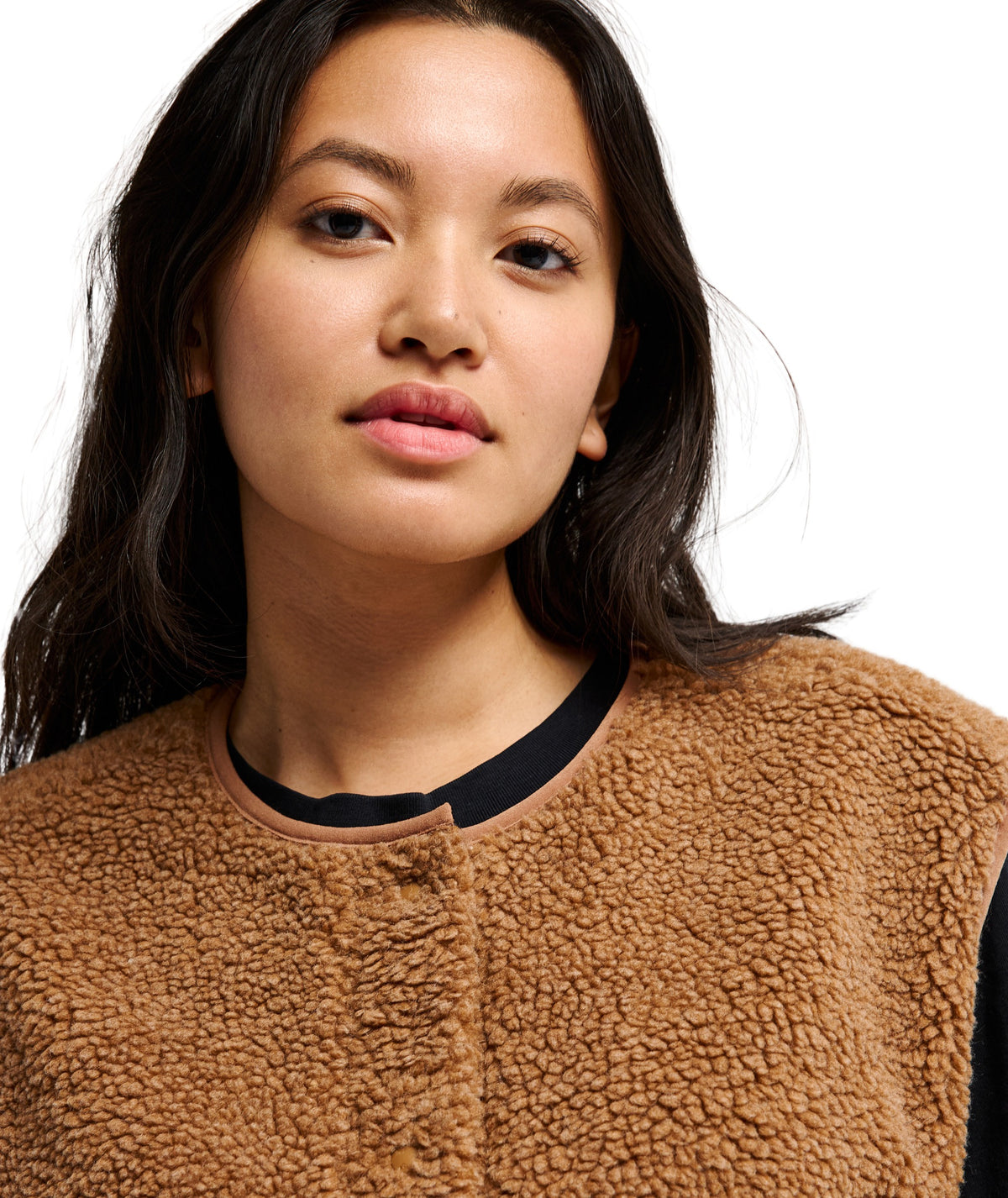 CROPPED VEST - RAWHIDE