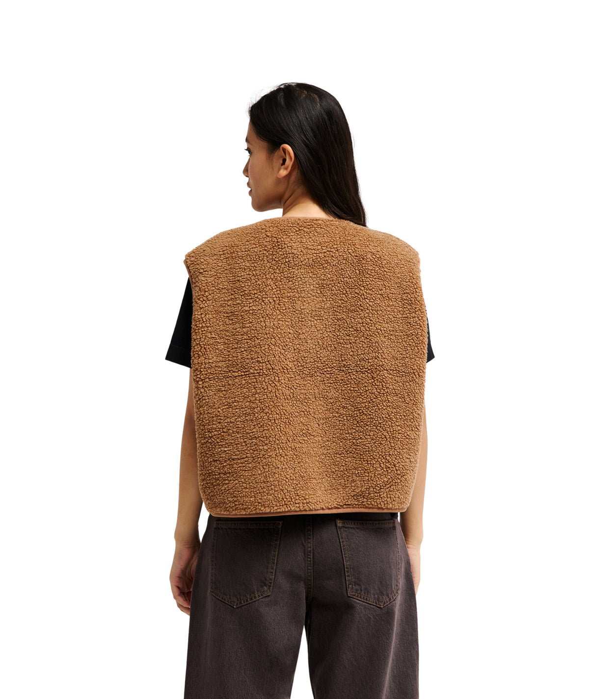 CROPPED VEST - RAWHIDE