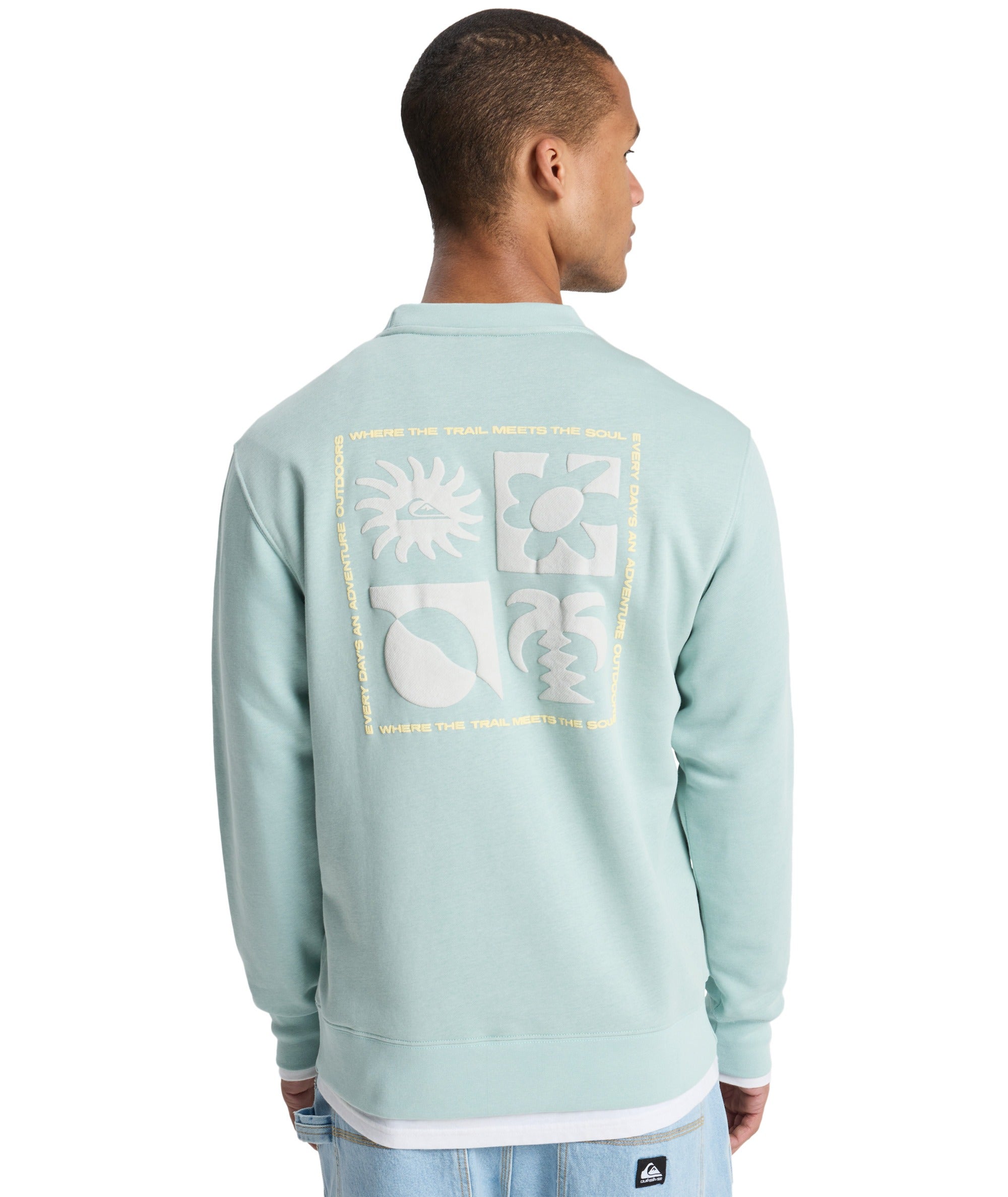 SALT WATER GRAPHIC CREW - BLUE HAZE