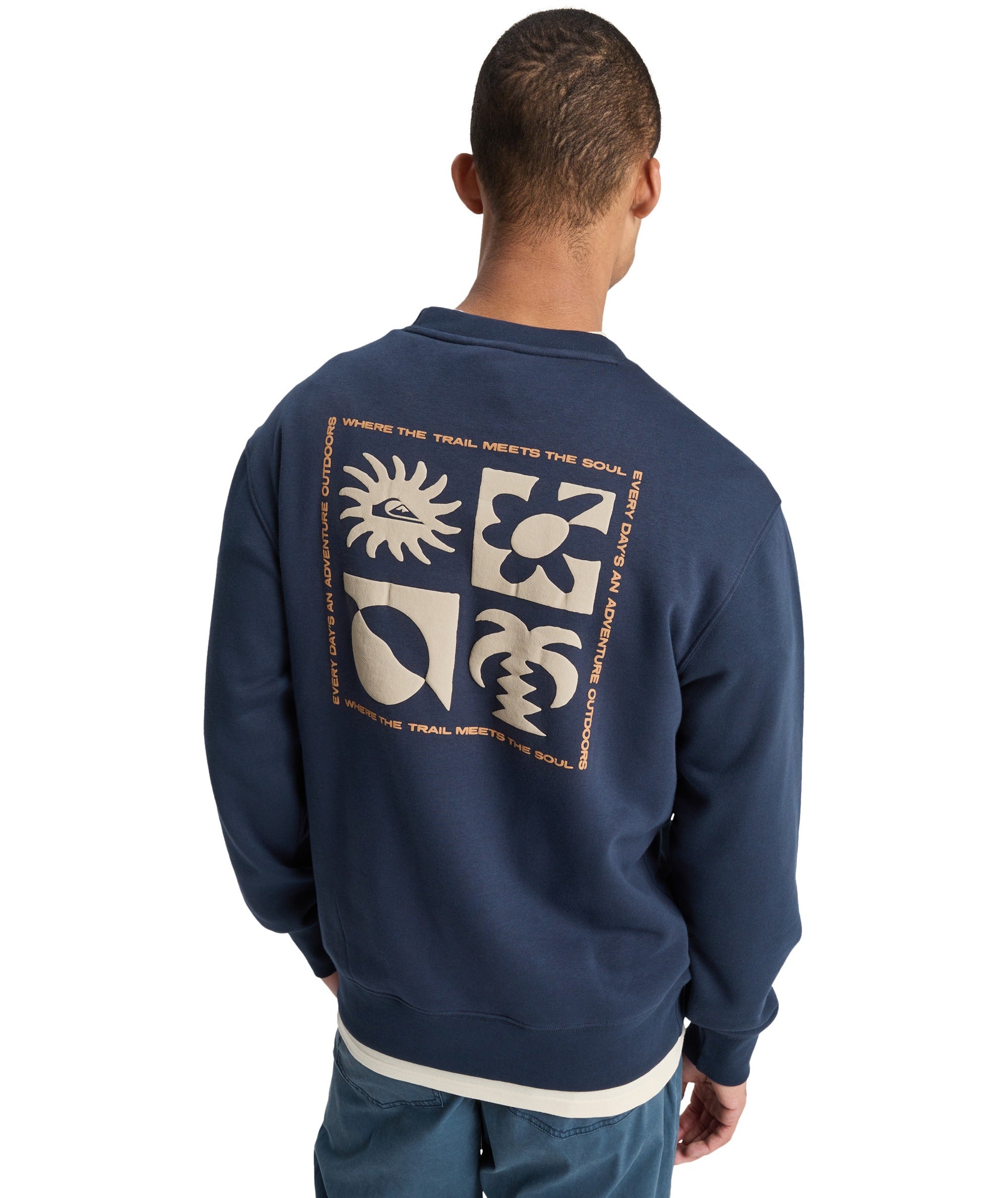 SALT WATER GRAPHIC CREW - DEEP NAVY