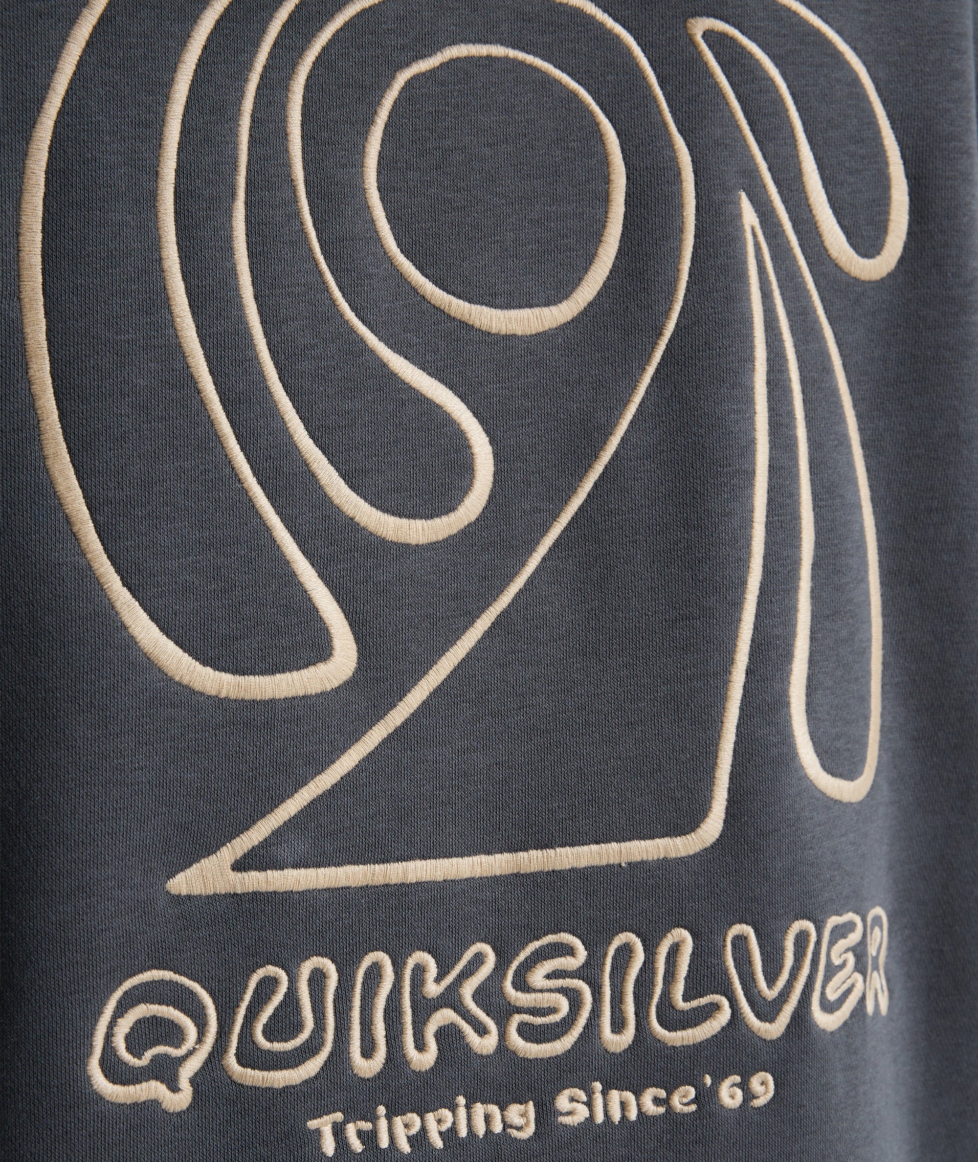 SALT WATER GRAPHIC HOODIE - IRON GATE