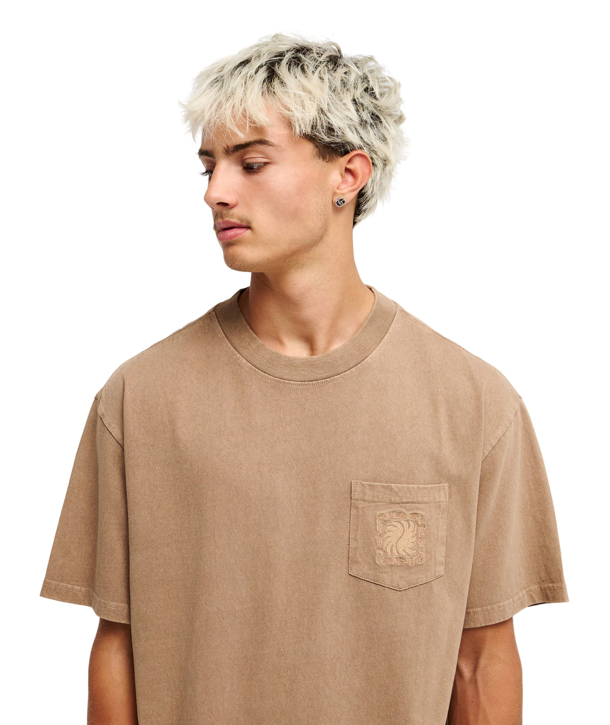 GUANA WASHED SS TEE - PINE BARK