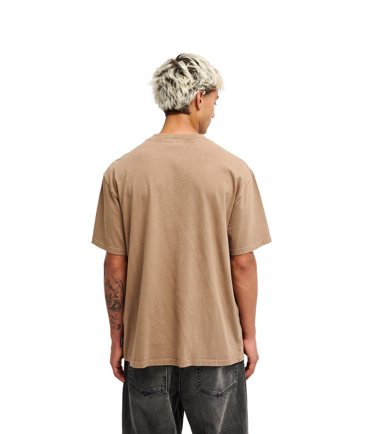GUANA WASHED SS TEE - PINE BARK