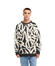 LIAM JACQUARD SWEATER - BONE