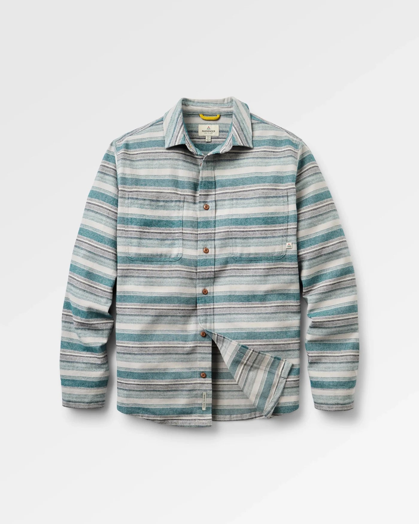 Backcountry Stripe 'Light' Shirt Grey Marl/Mediterranean Stripe