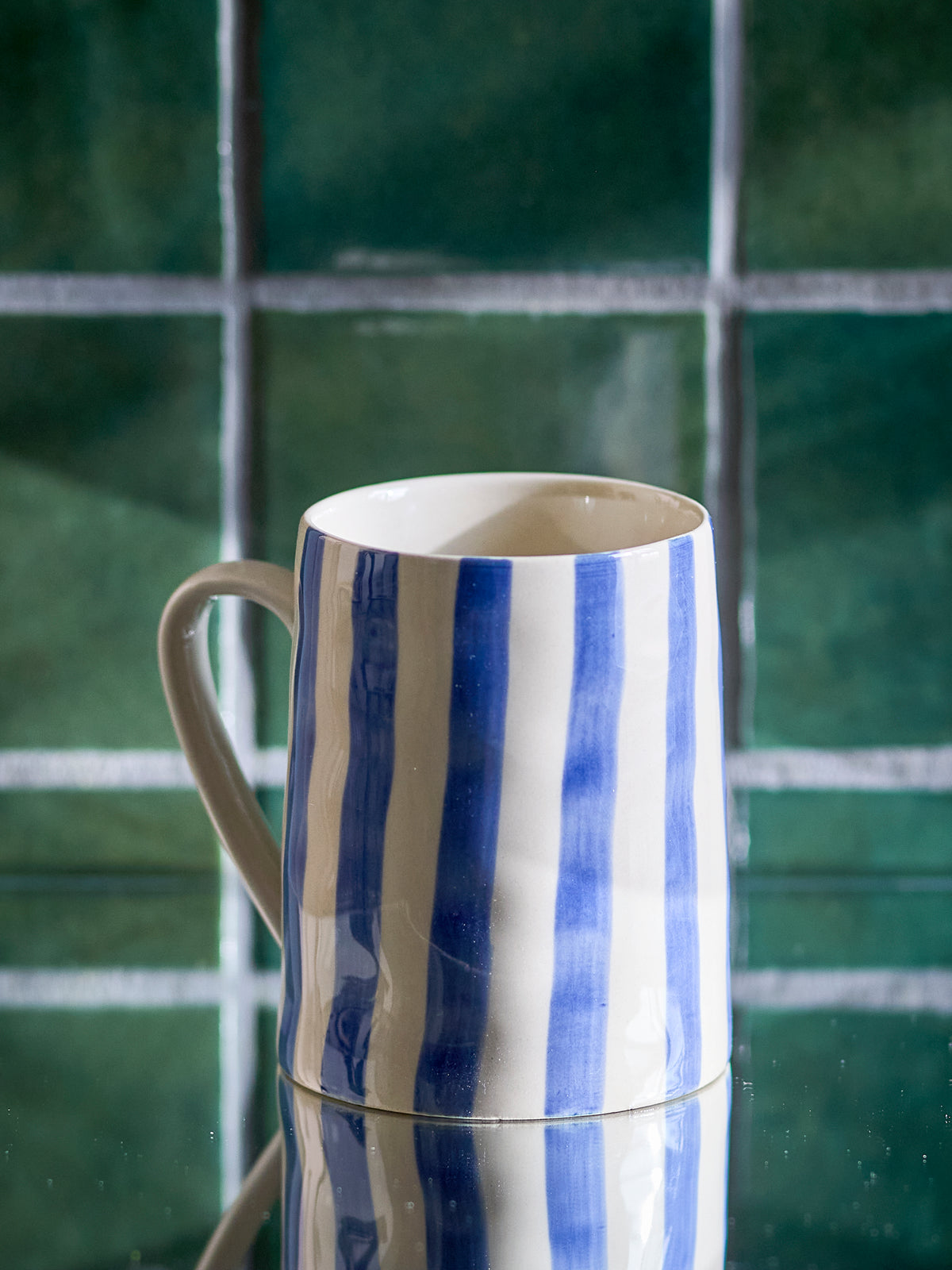 Begonia Mug - Blue Stripe