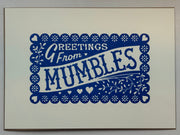 Greeting From Mumbles A3 Print