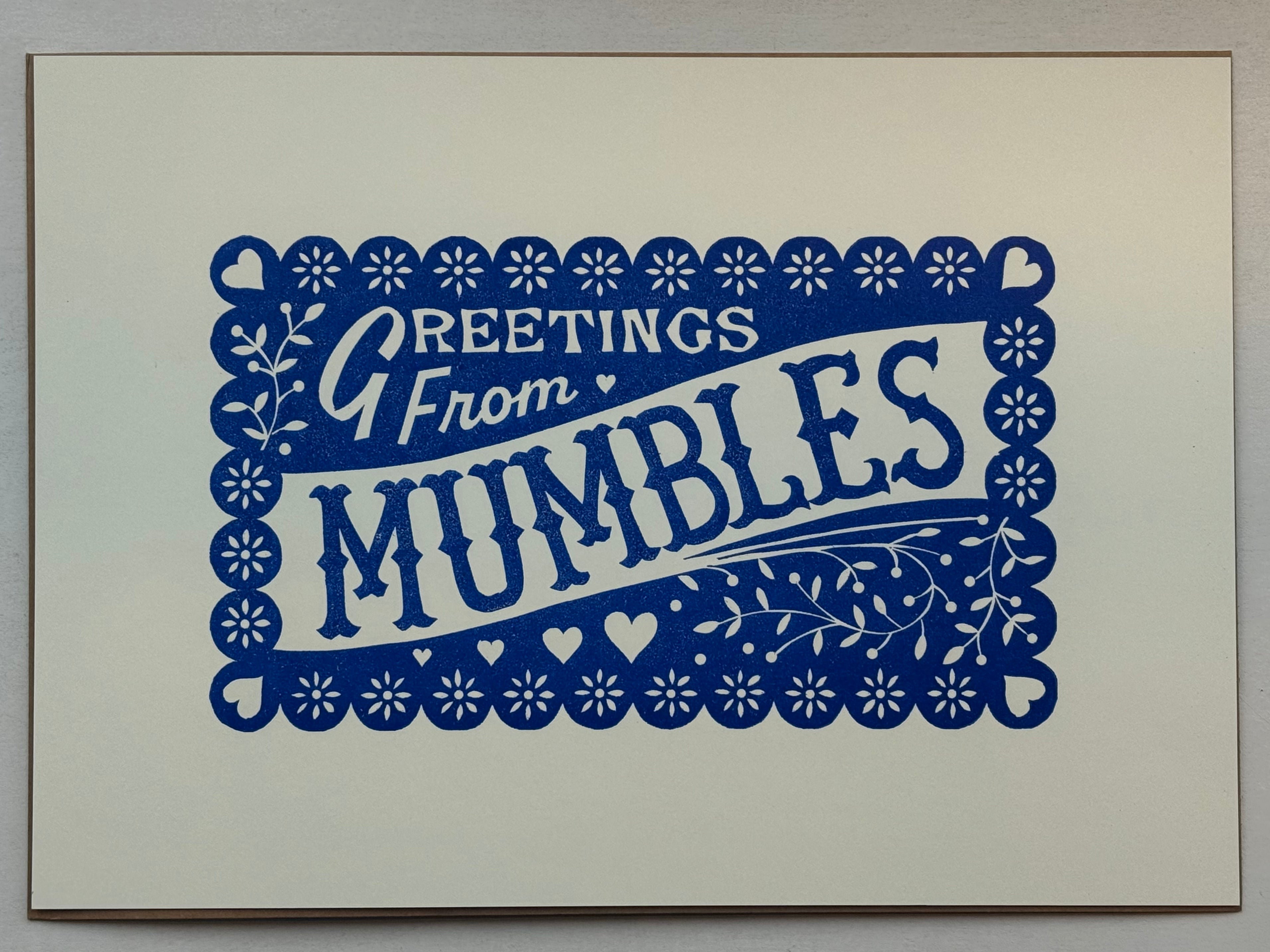 Greeting From Mumbles A3 Print