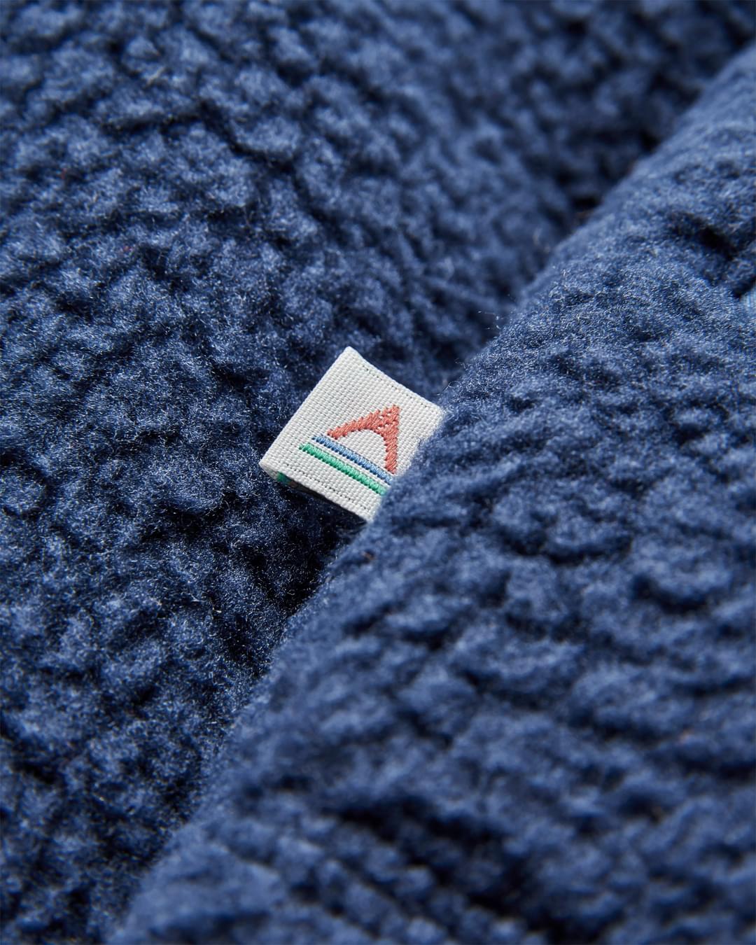 Offgrid 1/2 Zip Recycled Sherpa Fleece - Rich Navy