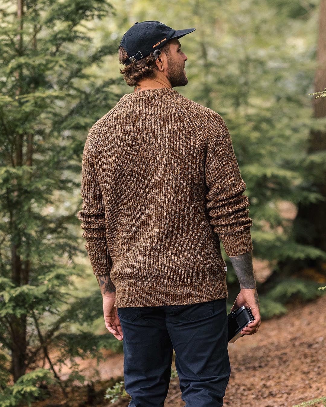 Fog Recycled Knitted Jumper - Dusty Ocre