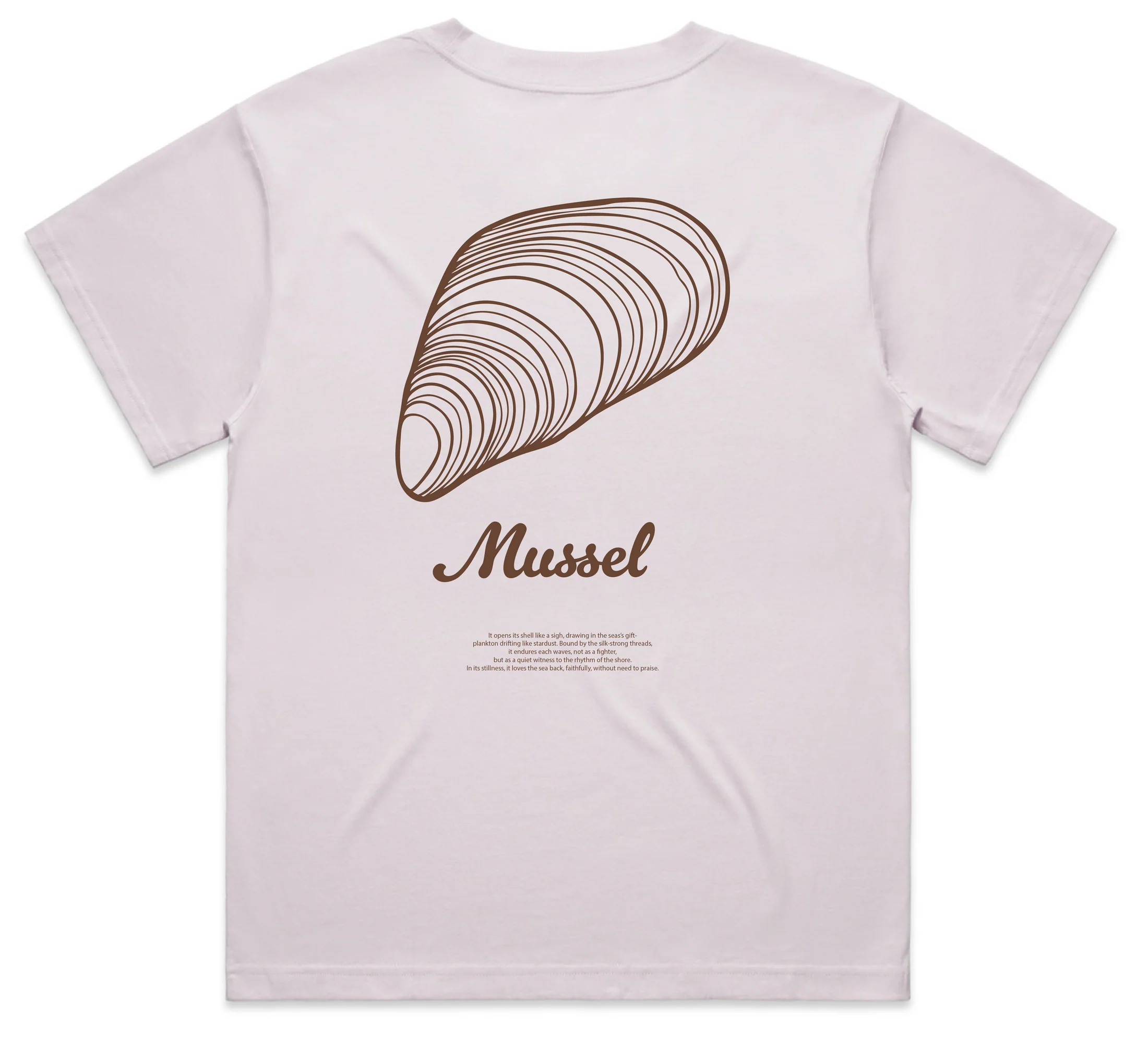 BOXY TEE - MUSSELL