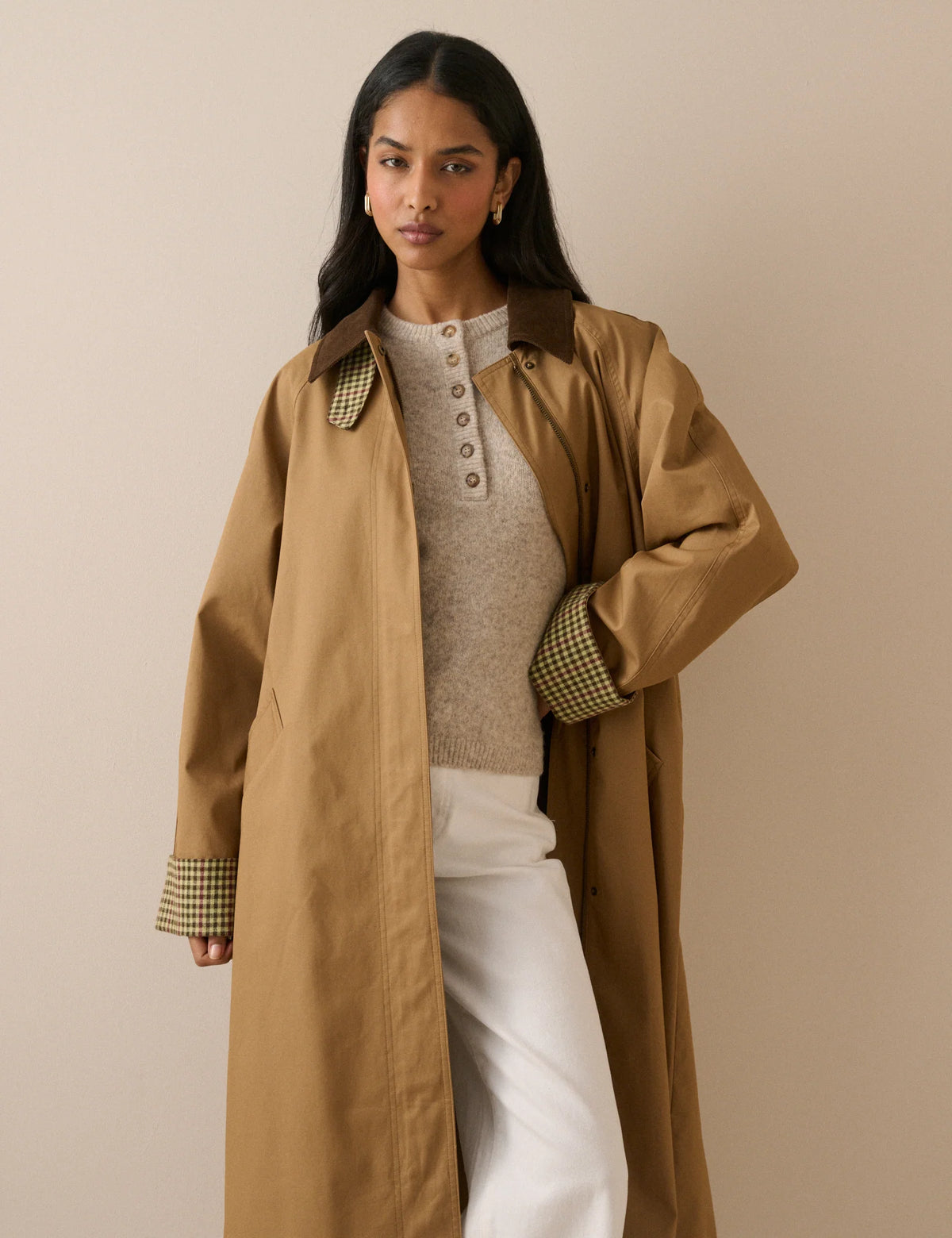Henley Long Sleeve - Beige