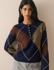 Henley Long Sleeve - Multi