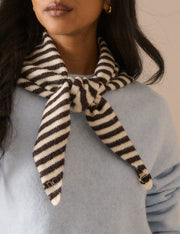Stripe Small Triangle Scarf