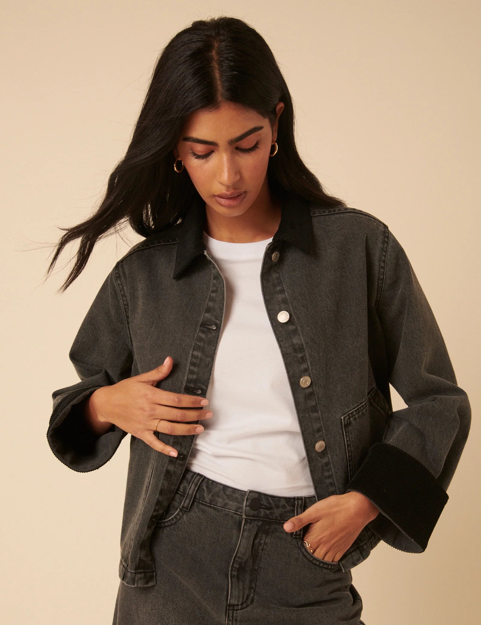 Croyed Cropped Field Jacket