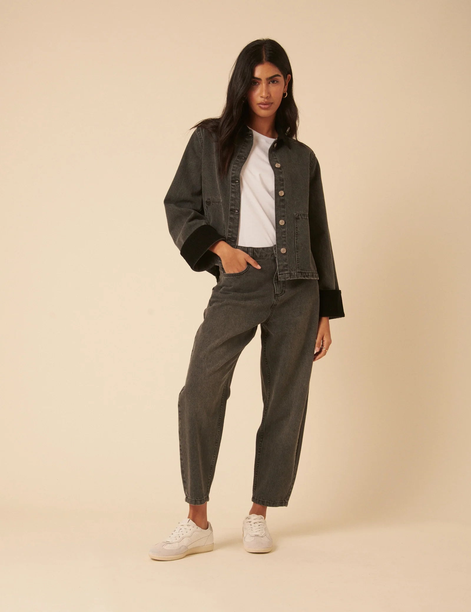 Croyed Cropped Field Jacket