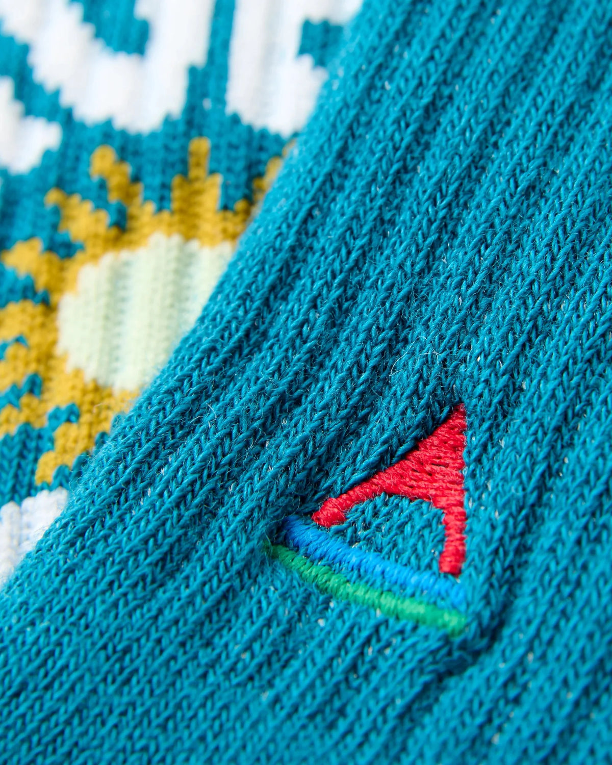 Made to Roam Graphic Crew Socks - Mediterranean